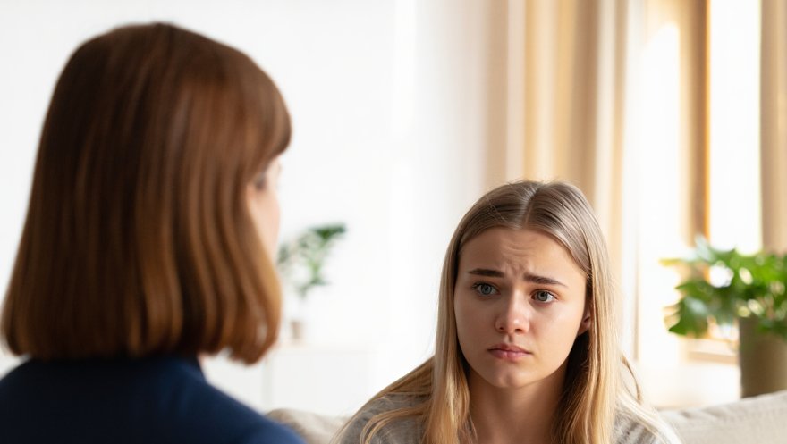 Девушка на приеме у врача